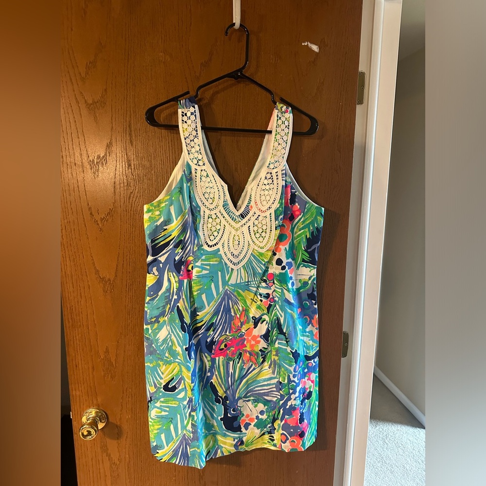 Lilly Pulitzer Largo Shift Dress in Multi Purrfect NWT